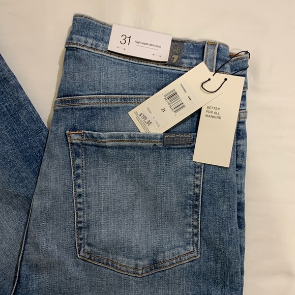 7 For All Mankind High Waist Slim Kick - Picture 5 of 6